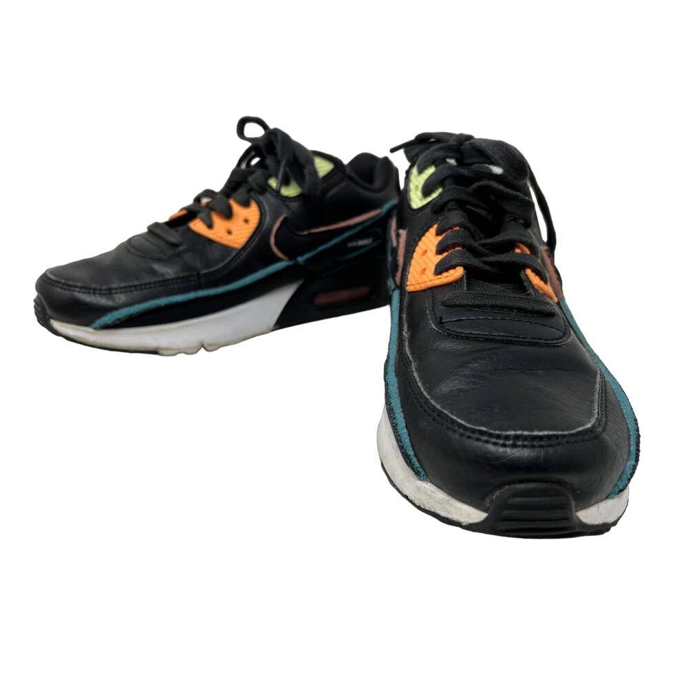 Nike Air Max 90 Fury GS Black on Black Blue- 6.5Y